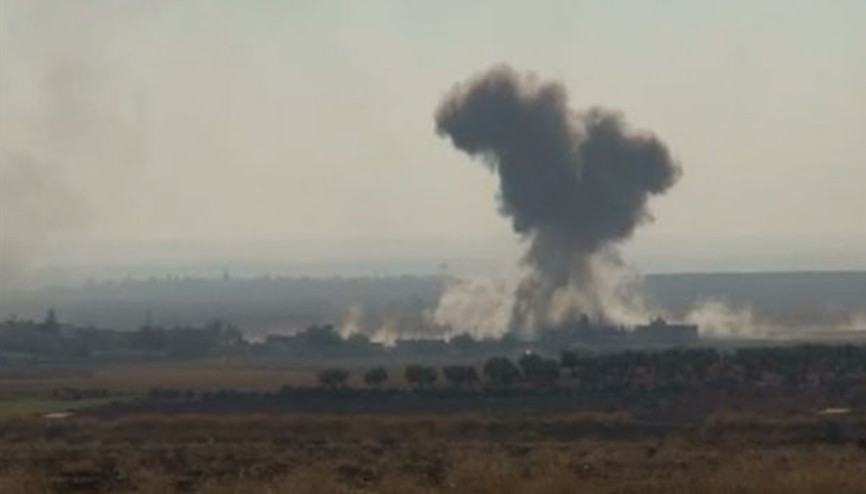 IŞİD mevzileri bombalandı, dumanlar yükseliyor