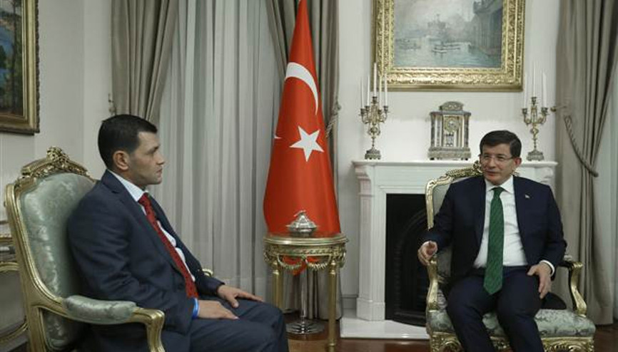 Başbakan Davutoğlu Suriyeli Aylan Kurdinin babasını kabul etti