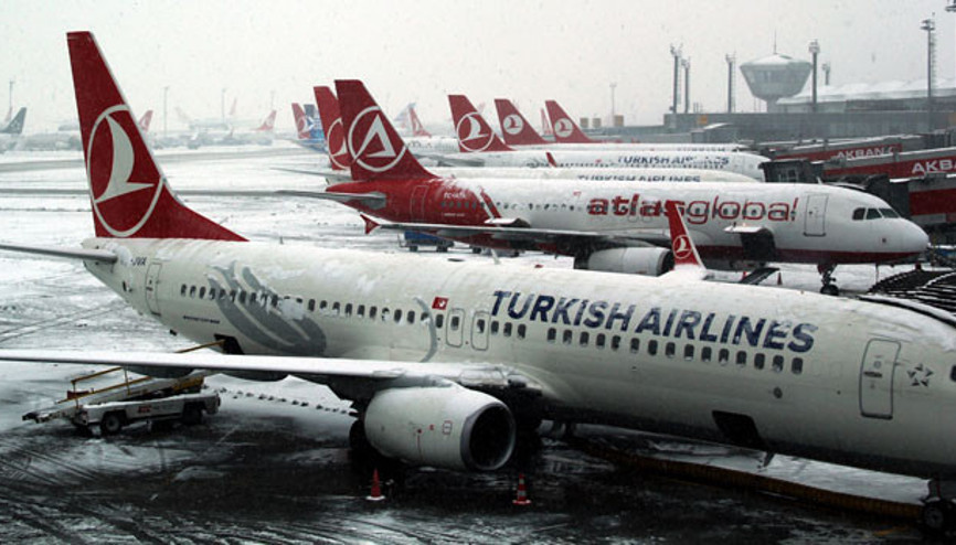 365 uçak seferi iptal edildi