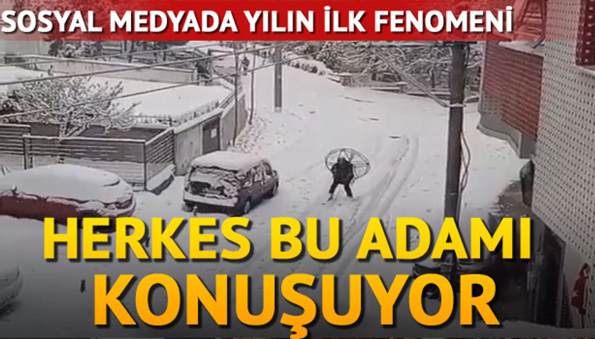 Sırtında pervane ile kayak yaptı