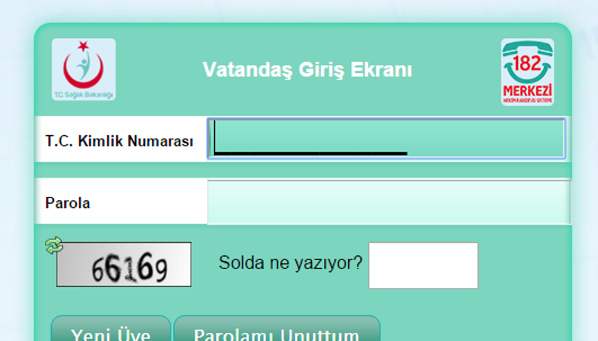 MHRS hastane randevu alma işlemi