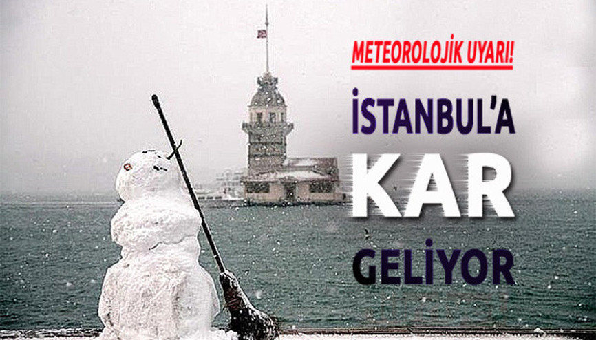 İstanbul hava durumu yoğun kar yağışı var