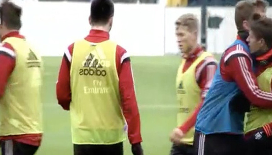 Hamburg antrenmanında kavga çıktı