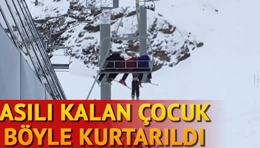 Çocuğu böyle kurtardılar