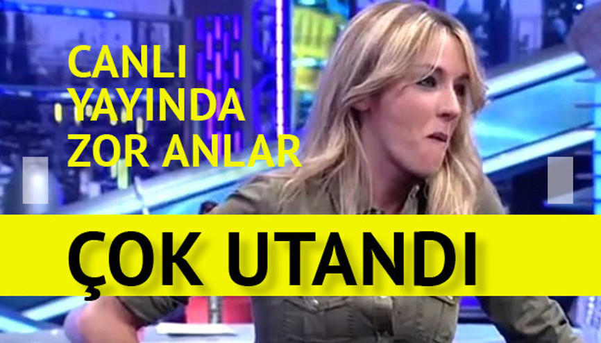 Canlı yayında zor anlar