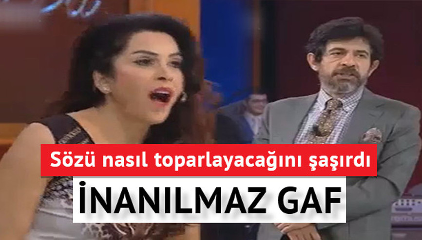 Canlı yayında inanılmaz gaf