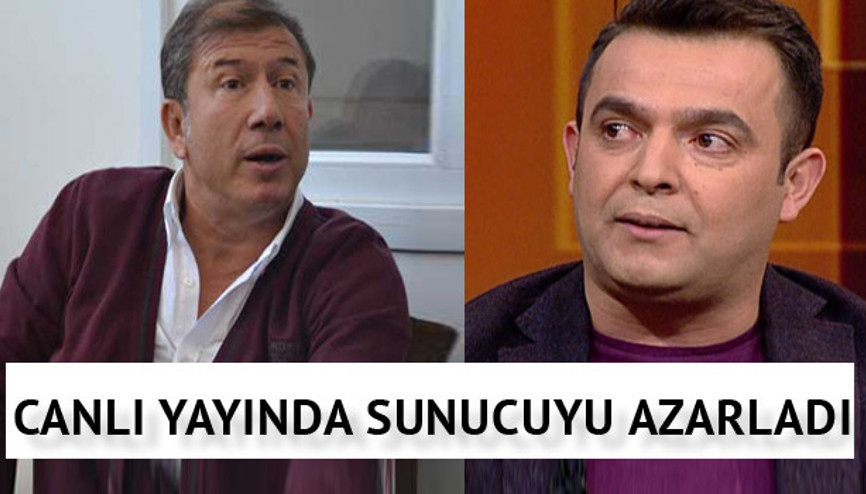 Canlı yayında sunucuyu azarladı