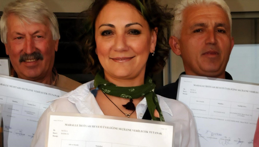 Özlem Tekin artık resmen muhtar azası