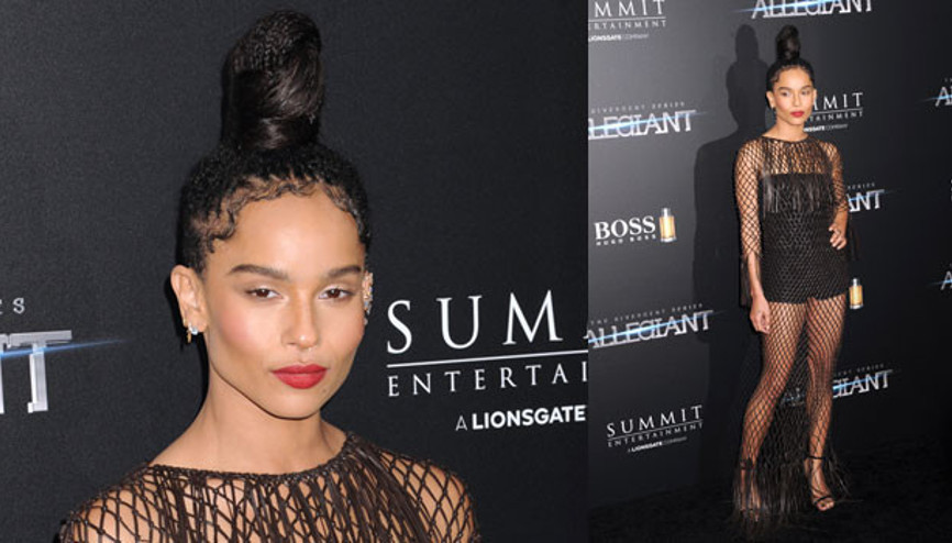 Gecenin konusu Zoe Kravitzin saç modeli