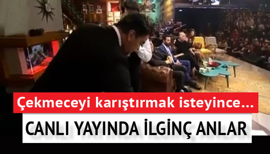 Canlı yayında ilginç anlar