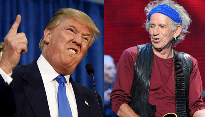 Rolling Stones üyesi Keith Richards, Donald Trumpa bıçak çekmiş