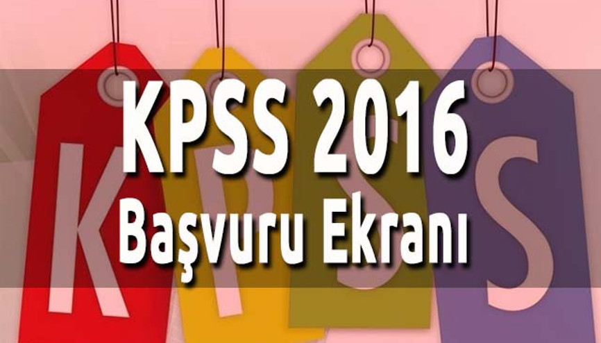 2016 KPSS başvuruları ne zaman bitiyor KPSS başvuru ekranı 2016 KPSS başvuruları ne zaman bitiyor KPSS başvuru ekranı