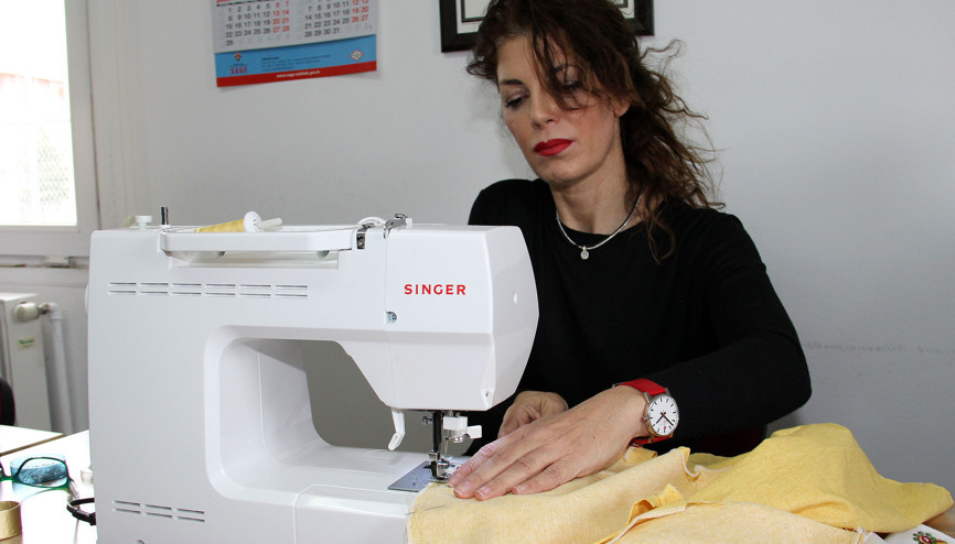 Sefire biçki dikiş kursunda