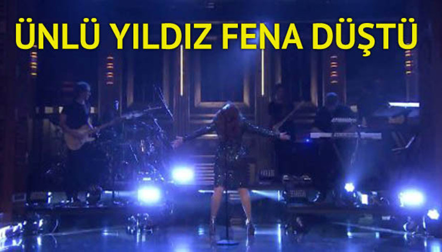 Ünlü yıldız fena düştü