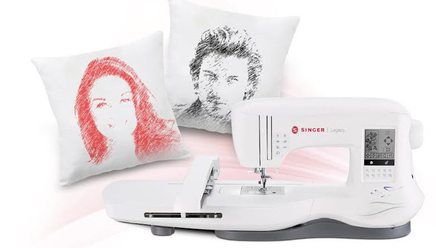 Çektiğiniz fotoğrafı kumaşa işleyen dikiş makinesi