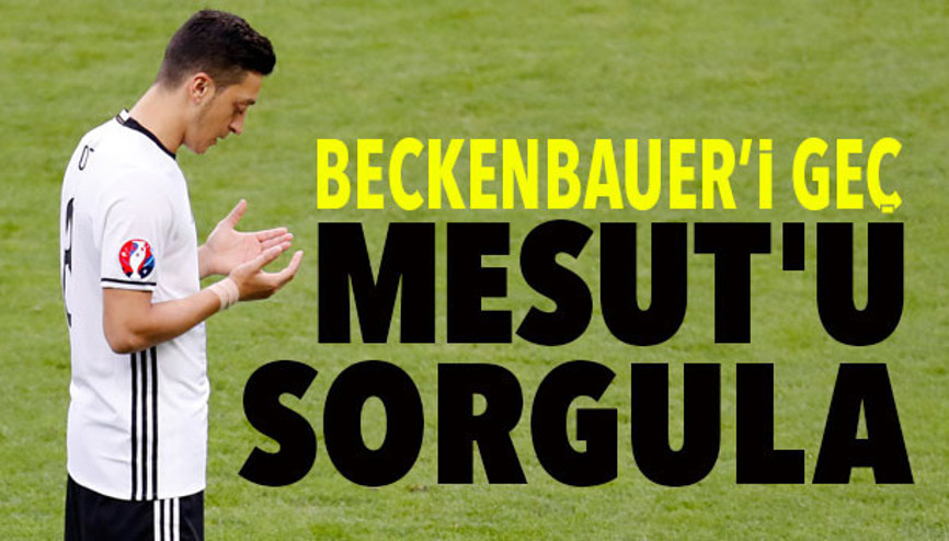 Mesut Özile milli marş tepkisi