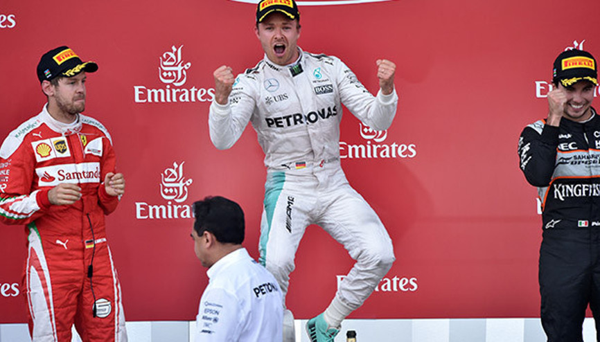 Azerbaycanda zafer Rosbergin