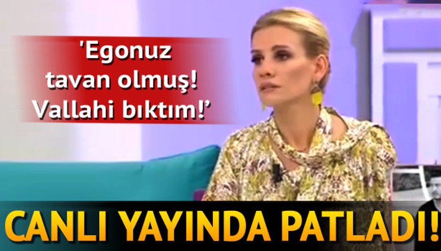 Canlı yayında çılgına döndü