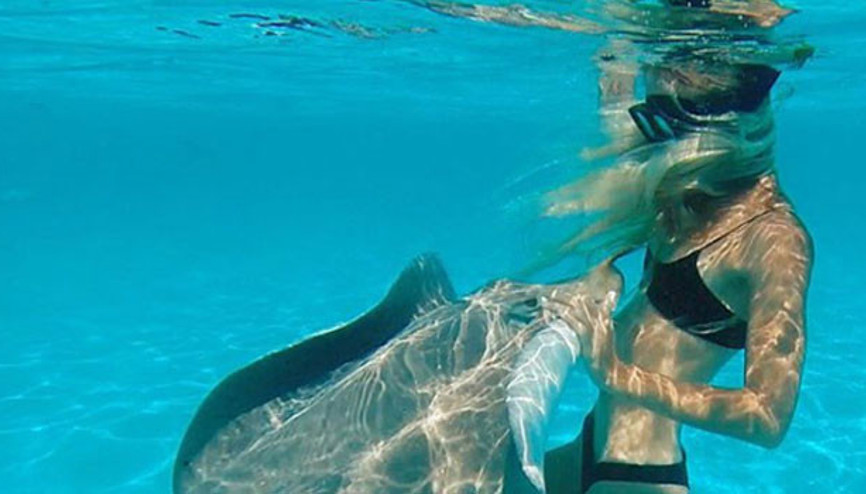 Hanalei Reponty, Instagramın deniz kızı