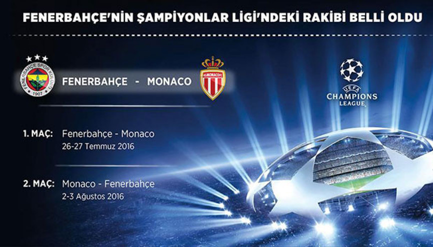 Fenerbahçenin Şampiyonlar Ligindeki rakibi belli oldu (Fenerbahçenin ilk maçı ne zaman)