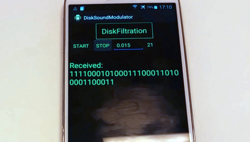 Hackerlar sabit diskin sesini dinliyor