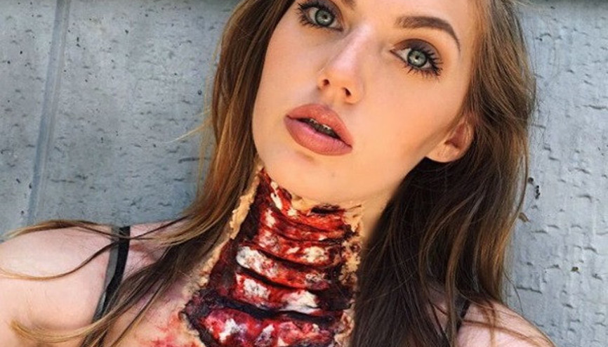 Genç kadını görenler dehşete düşüyor