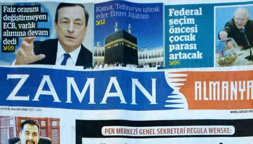 Zaman Almanya baskısını durduruyor