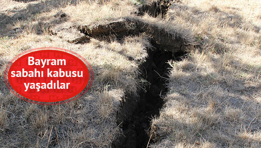 Yer ortadan ikiye ayrıldı