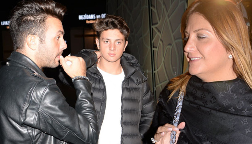 Sibel Can oğulları ile yemekte