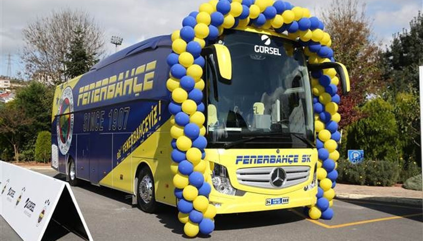 Fenerbahçenin yeni otobüsünde dikkat çeken detay