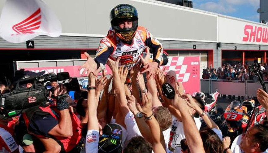 MotoGPde şampiyon Marquez oldu