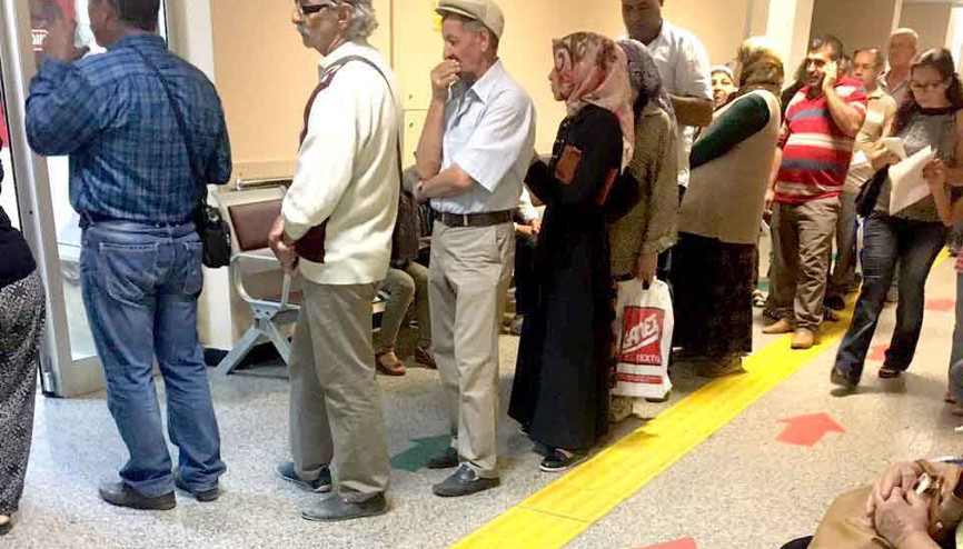 Hastanelerde mühür kuyruğu