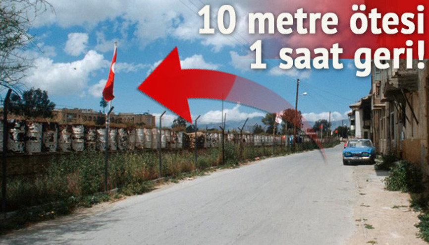 Kıbrısta saatler de bölündü