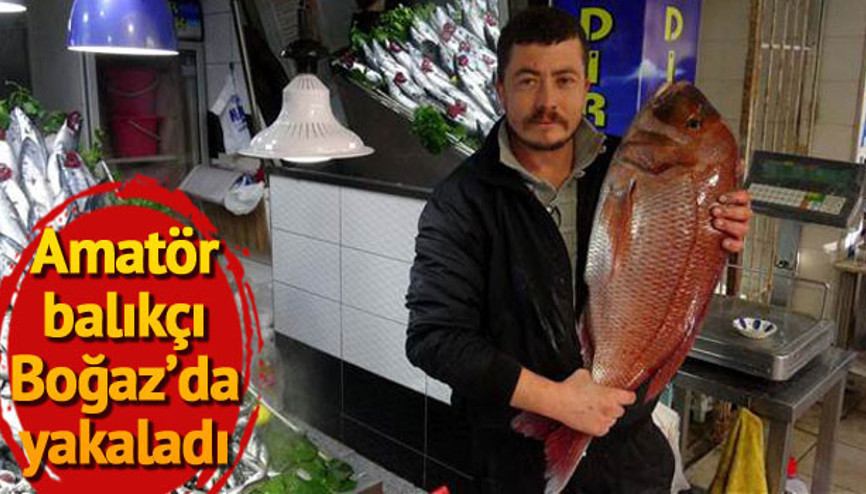 Oltayla 10 kiloluk mercan balığı yakaladı