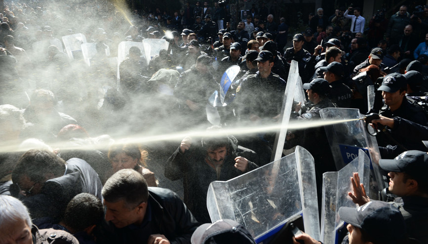 Ankarada polis müdahalesi