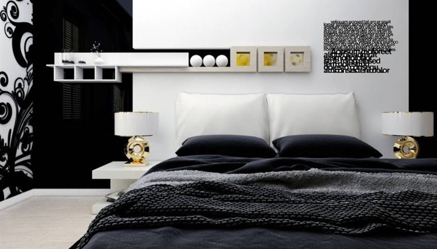 Yatak odaları için duvar fikirleri