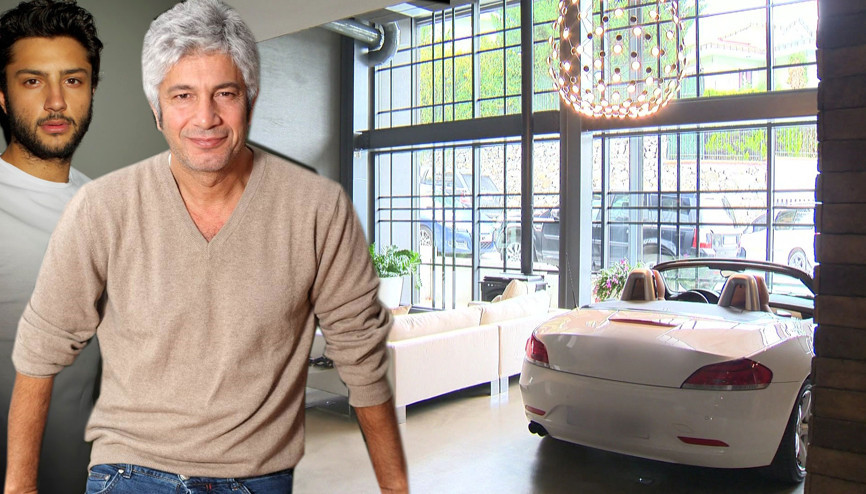 Ünlü oyuncu otomobilini evinin salonuna park ediyor