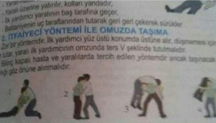 İlk yardım kitapçığında sosyal medyayı sallayan görüntü