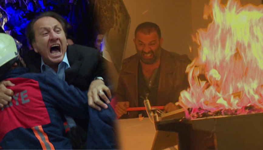 Arka Sokaklar yeni bölüm fragmanında Mesut oğlunu kurtarmak için alevlerin içinde