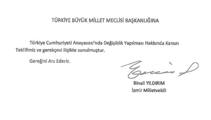 İşte 21 maddelik Yeni Anayasa teklifi... Başbakanlık kalkıyor...