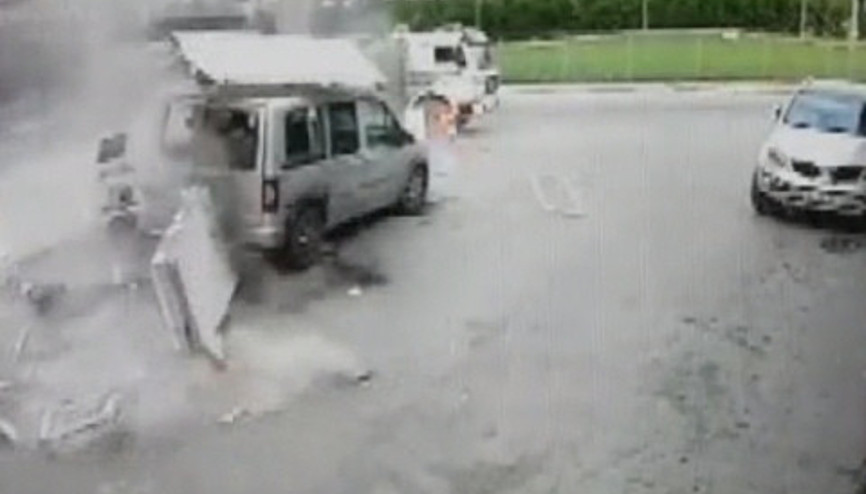 Sultanbeylide patlama anı kamerada Sultanbeylide patlama anı kamerada