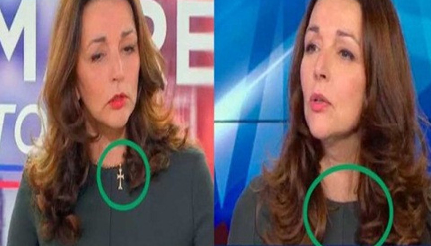 Fransız vekil tepkiler üzerine haçlı kolyeyi çıkardı Fransız vekil tepkiler üzerine haçlı kolyeyi çıkardı