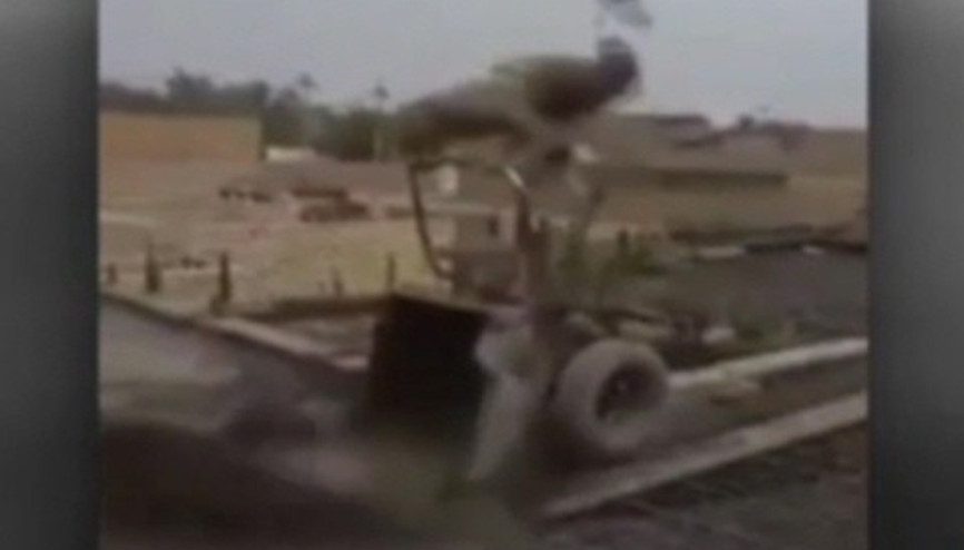 Bir anda havaya fırladı