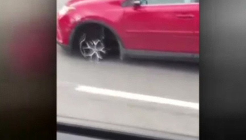 Akan trafikte tehlikeli görüntü