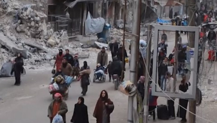 Halepte insanlığı ağlatan görüntüler