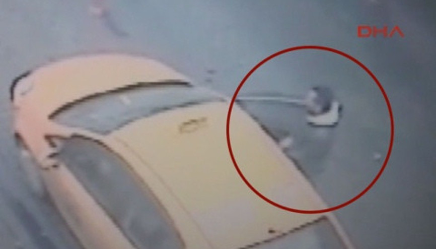 Taksiciye Kısa mesafe kurşunu kamerada