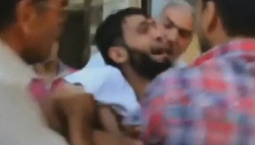 Suriyede öldüğünü sandığı çocuğunu gören babanın kavuşma anı