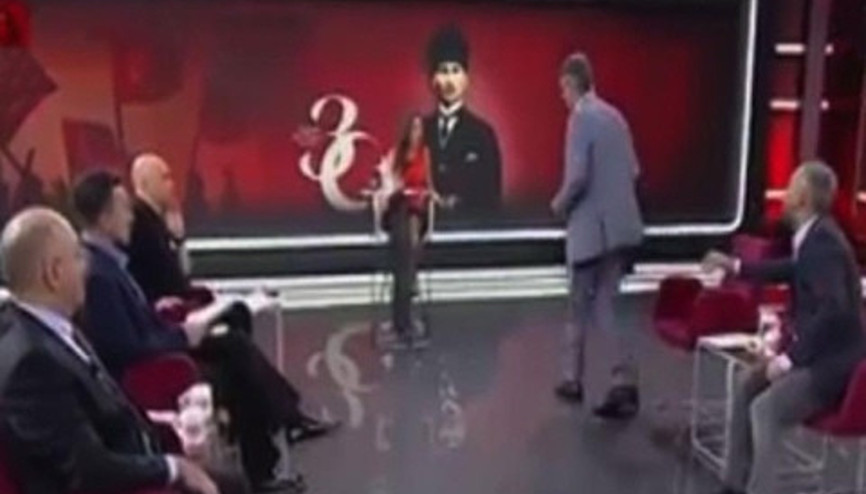 Emekli Tümamiral Semih Çetin Habertürk canlı yayınını terk etti