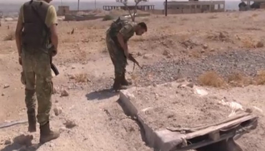 DAEŞin Cerablustan kaçarken kullandıkları tüneller bulundu