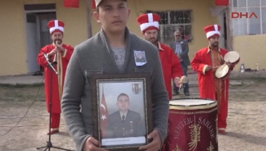 Şehidin mehter marşı vasiyeti yerine getirildi